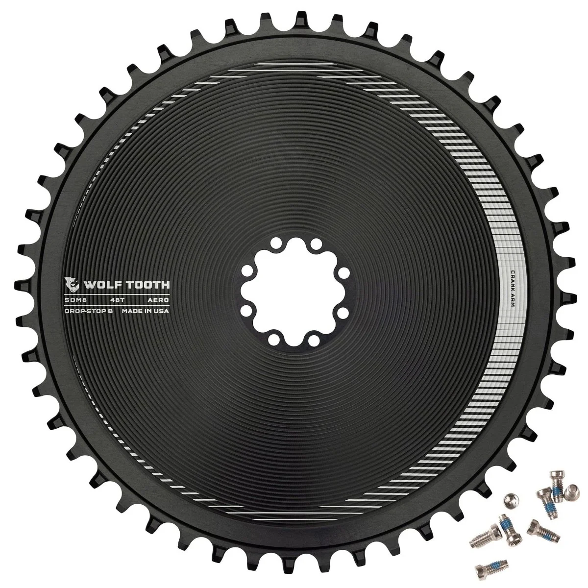 Aero Direct Mount Chainring for SRAM 8-Bolt Gravel / Road Cranks - Image 2