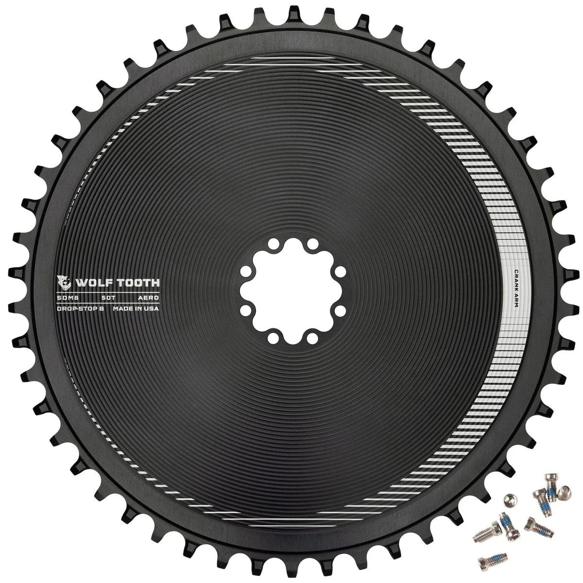 Aero Direct Mount Chainring for SRAM 8-Bolt Gravel / Road Cranks - Image 3