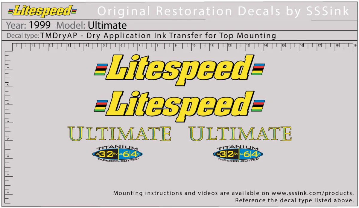 1999 Ultimate Decal Set