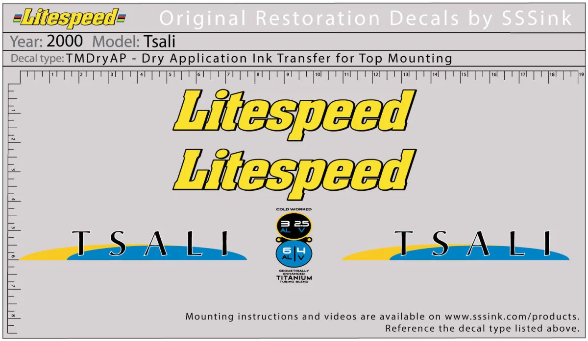 2000 Tsali Decal Set