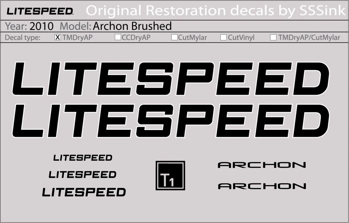 2010 ARCHON DECALS