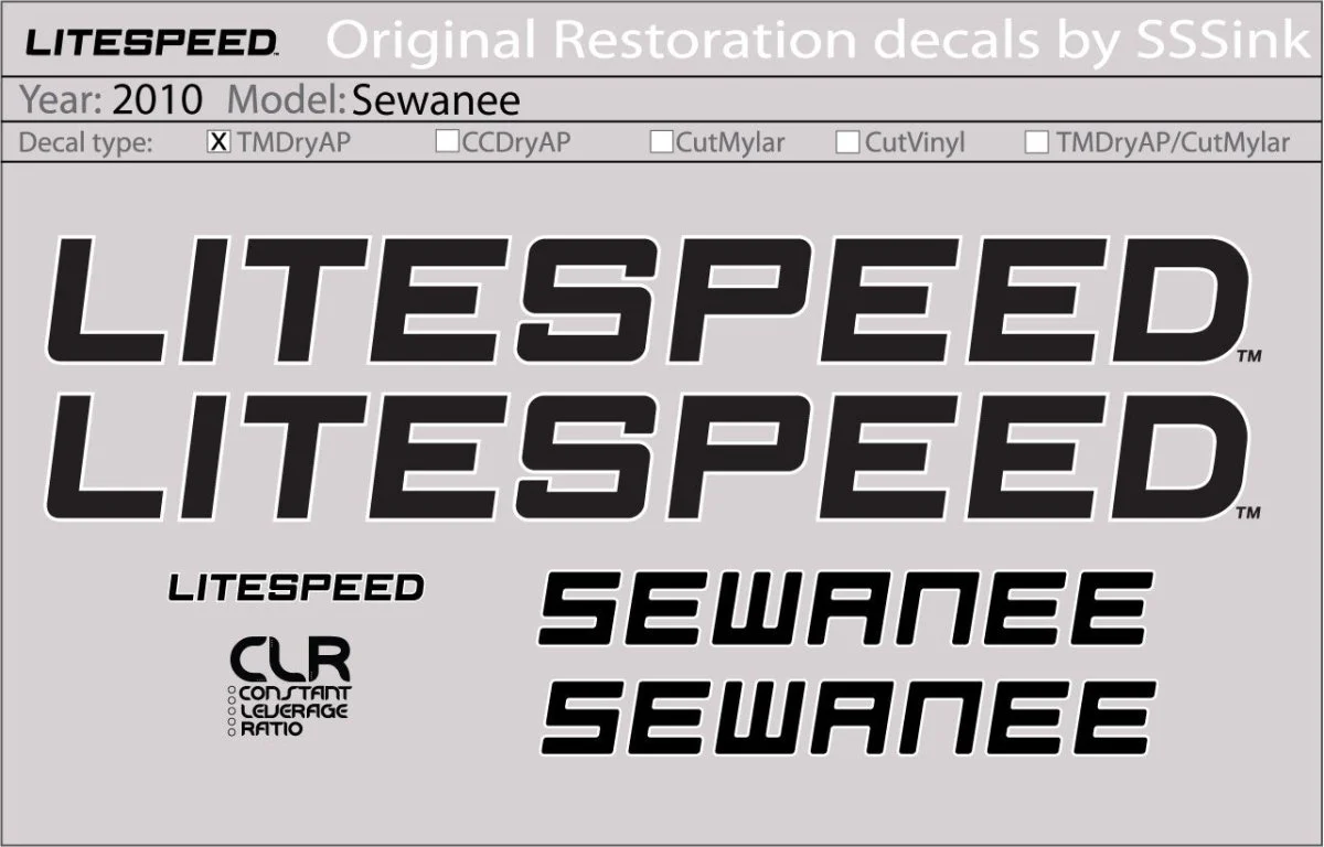 2010 SEWANEE DECALS