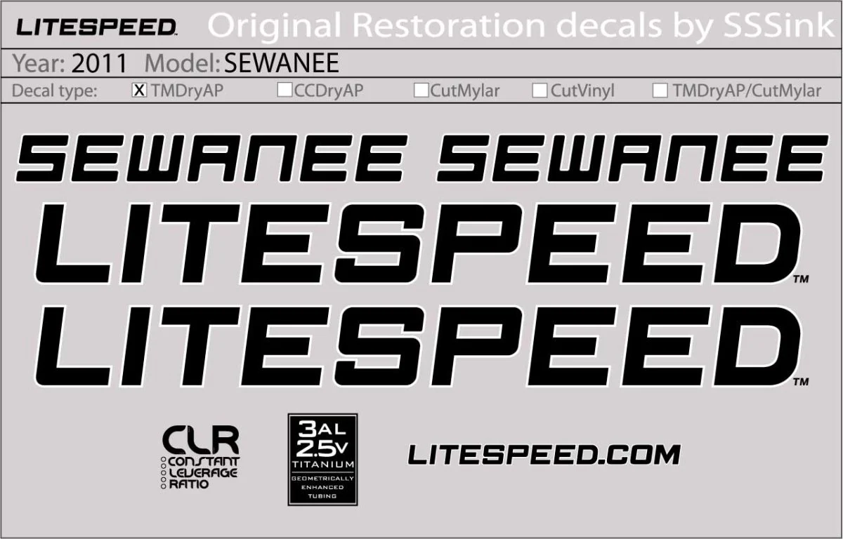 2011 SEWANEE DECALS